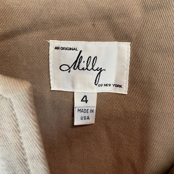 Milly Classic Belted Sleeveless Shift Dress Sz:4 - Picture 6 of 8